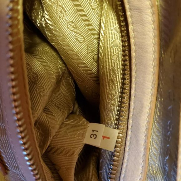Prada XL bag beige peach purple Pink Leather double handle Tote tie dyed matinee - Picture 14 of 16